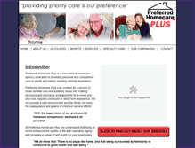 Tablet Screenshot of preferredhomecareplus.com